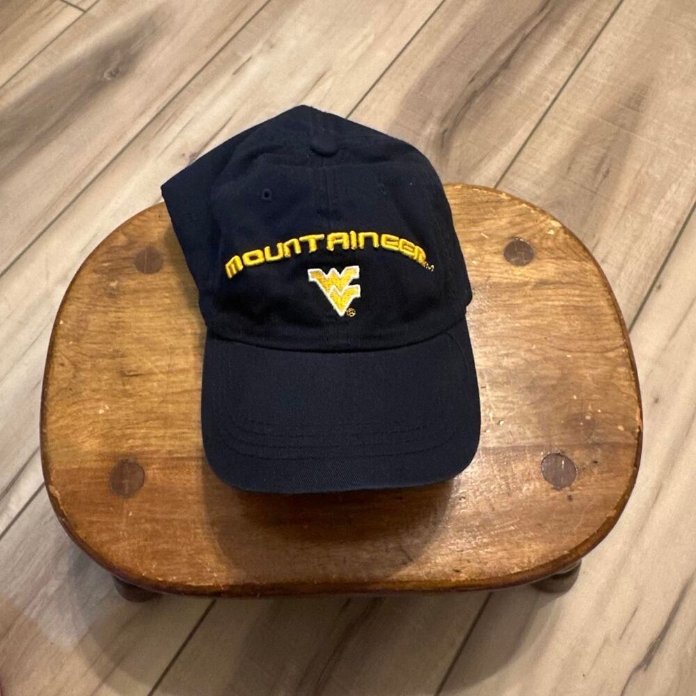 Vintage Y2K West Virginia Mountaineers Hat Steve & Barrys Cap Navy